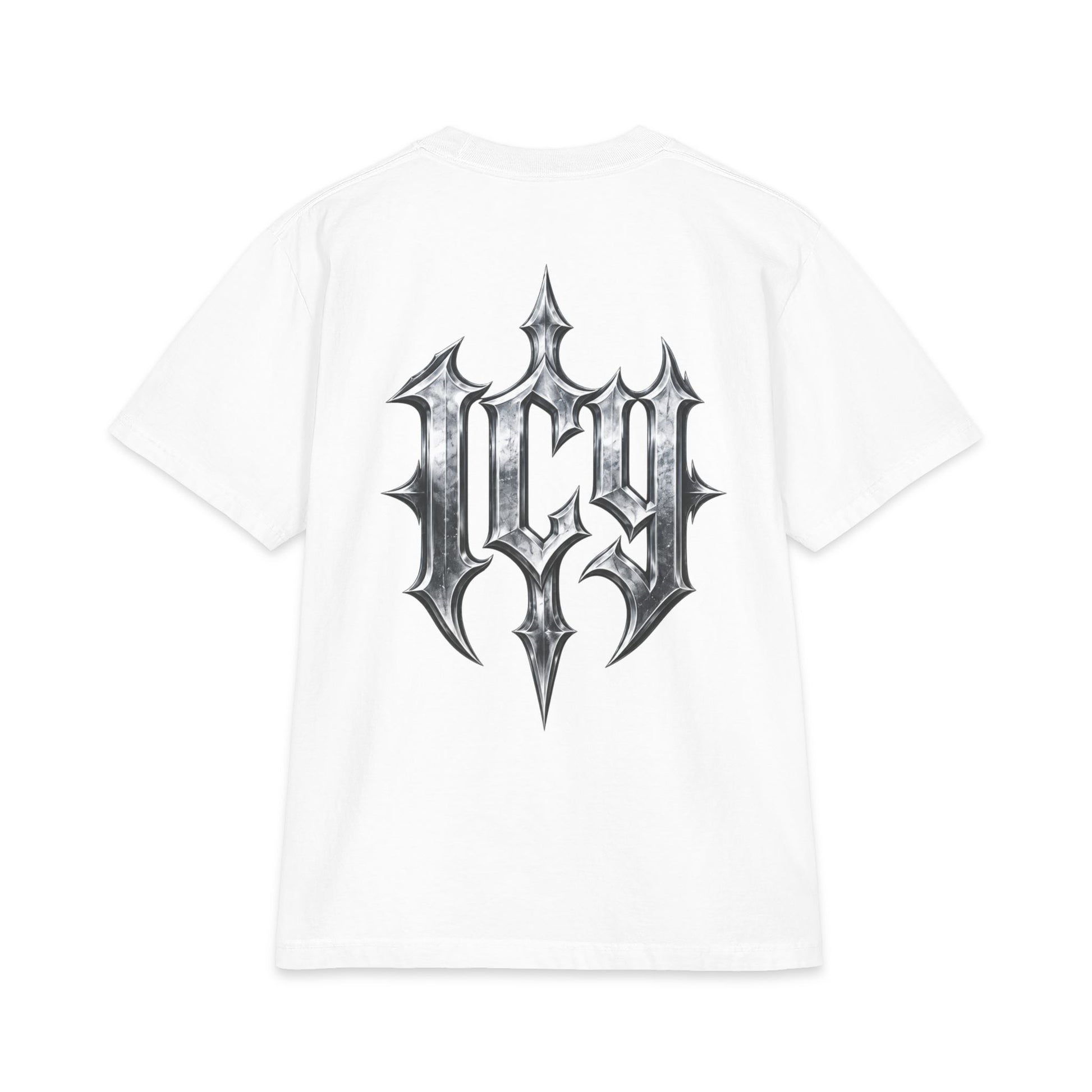 Metallic Spike Logo Short Sleeve Graphic T-Shirt