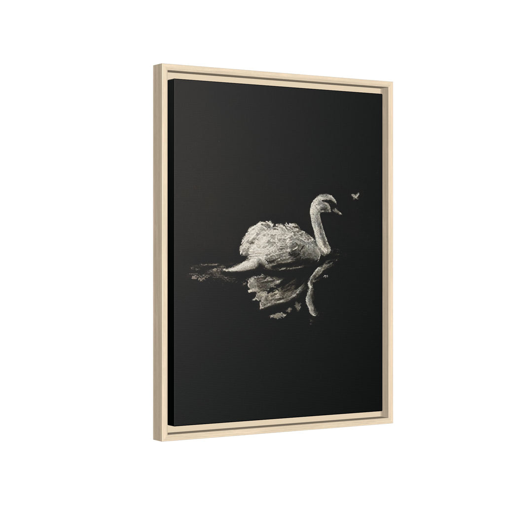 “Swan” Matte Canvas, Framed (Multi-color)