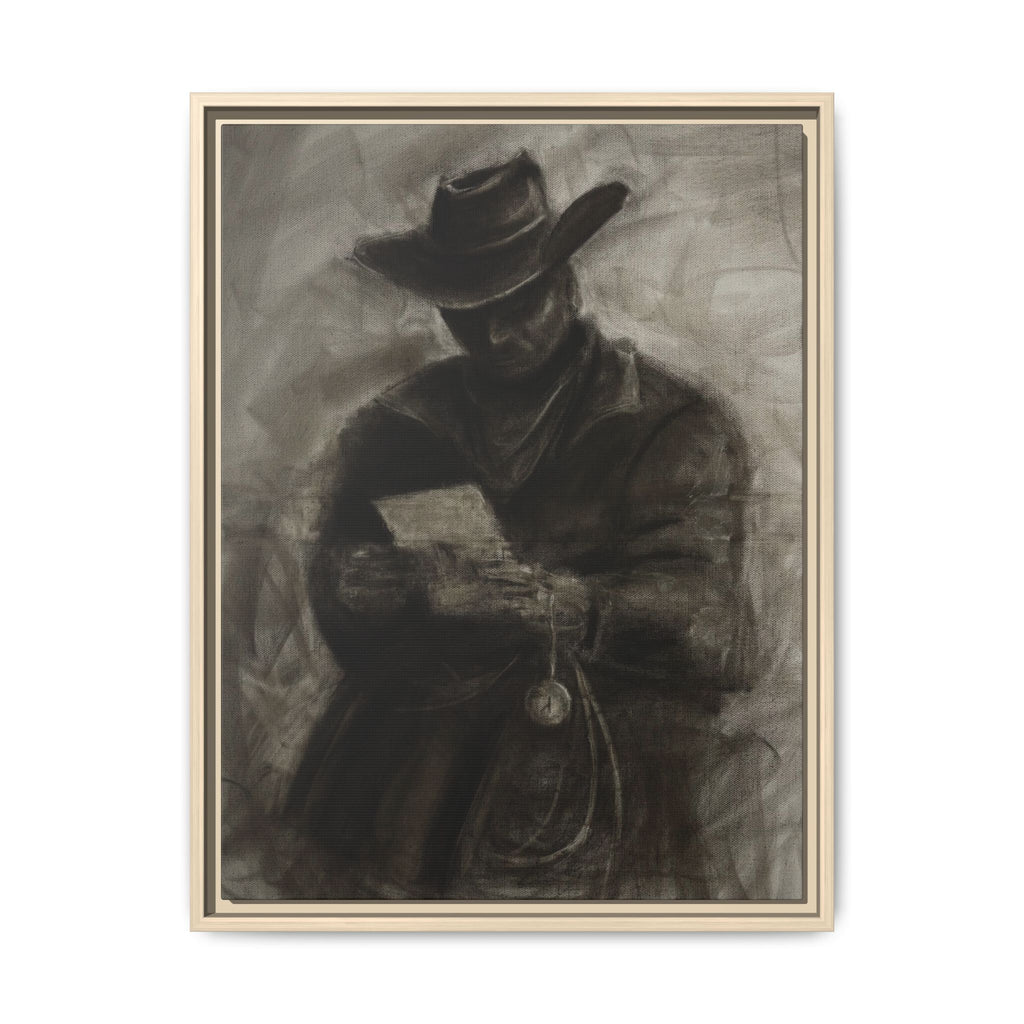 “Cowboy” Matte Canvas, Framed (Multi-color)