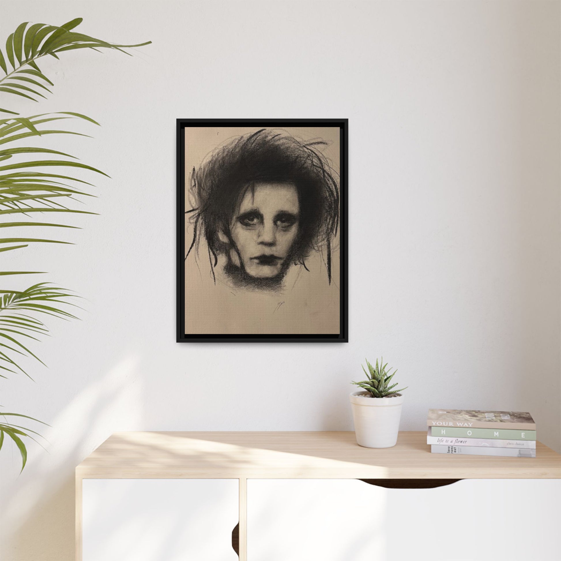 “Edward” Matte Canvas, Framed (Multi-color)