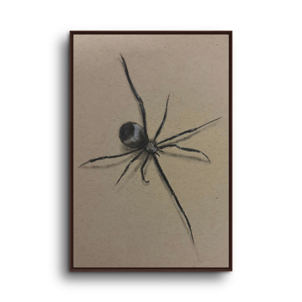 Framed Canvas Spider Wall Art