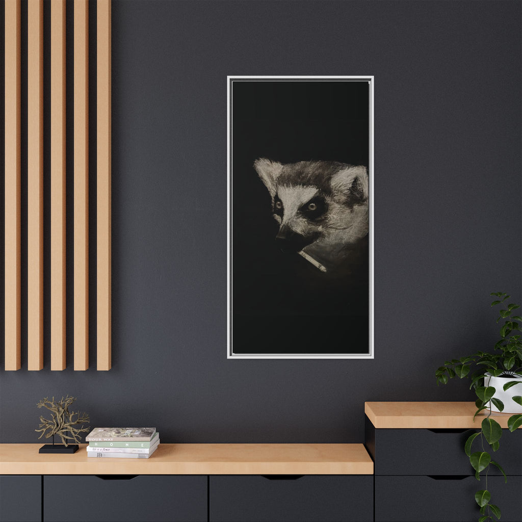“Lemur” Matte Canvas, Framed (Multi-color)