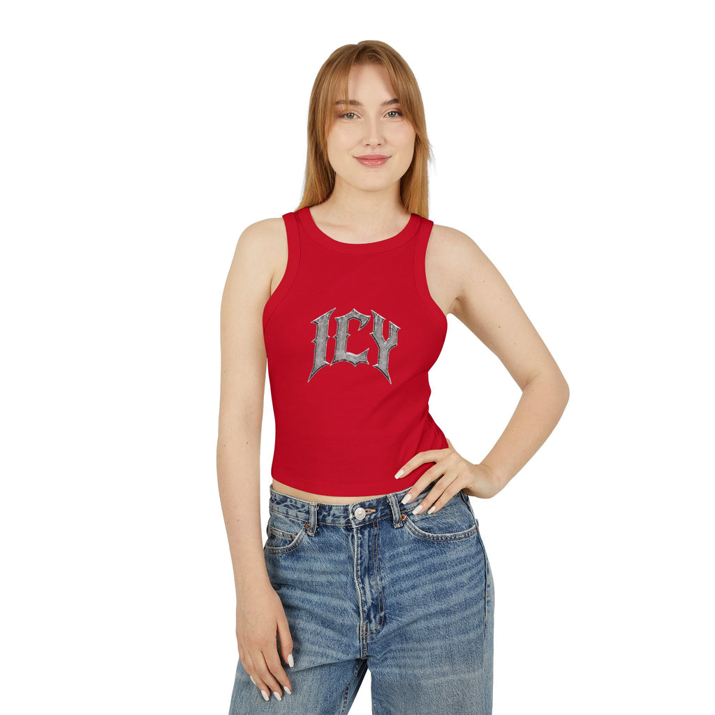 Icy Statue Crop Tank Top — Vintage Roman Racer Tank