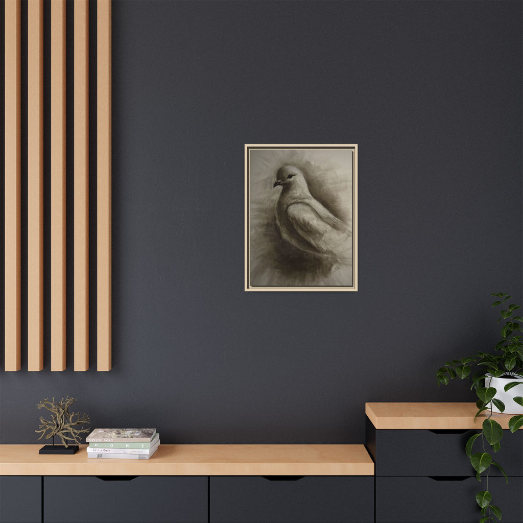 “Dove” Matte Canvas, Framed (Multi-color)