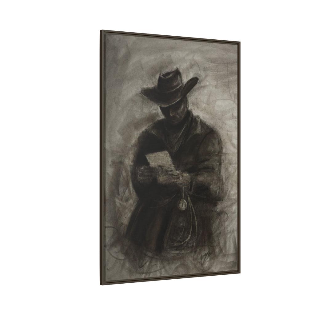“Cowboy” Matte Canvas, Framed (Multi-color)