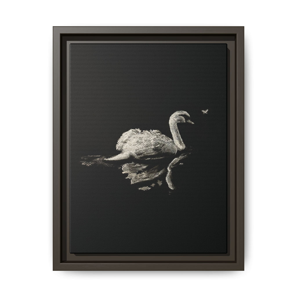 “Swan” Matte Canvas, Framed (Multi-color)