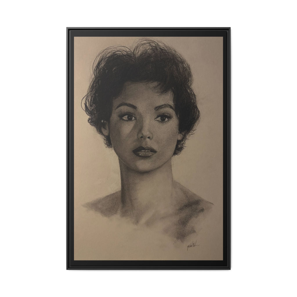 “Still Gaze” Matte Canvas, Framed (Multi-color) PRINT