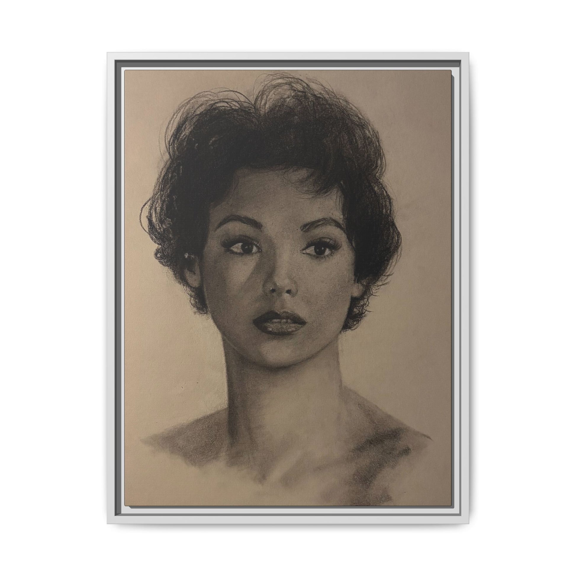 “Still Gaze” Matte Canvas, Framed (Multi-color) PRINT