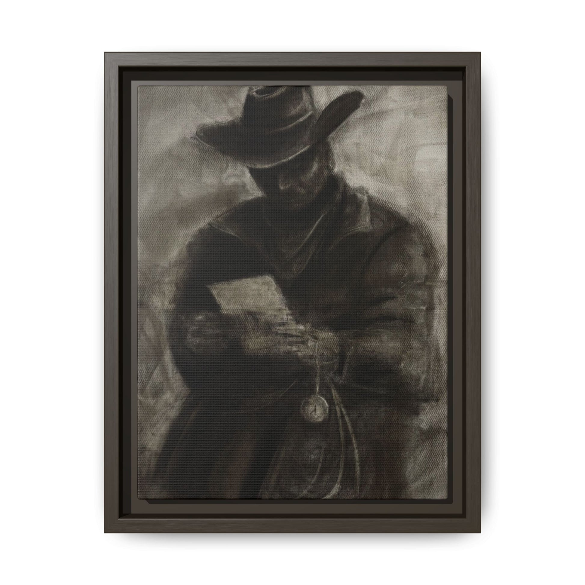 “Cowboy” Matte Canvas, Framed (Multi-color)
