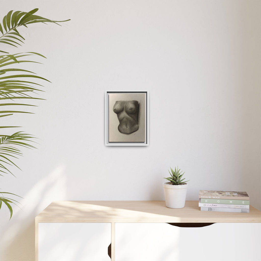 "BODY STUDY NO.4" Matte Canvas, Framed (Multi-color)