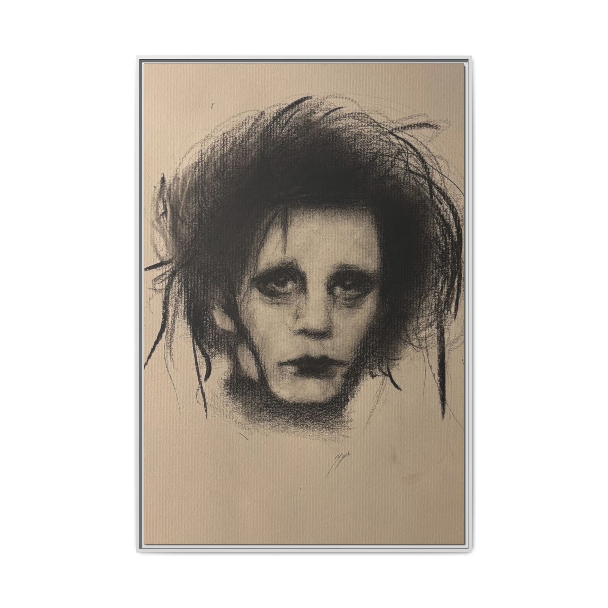 “Edward” Matte Canvas, Framed (Multi-color)