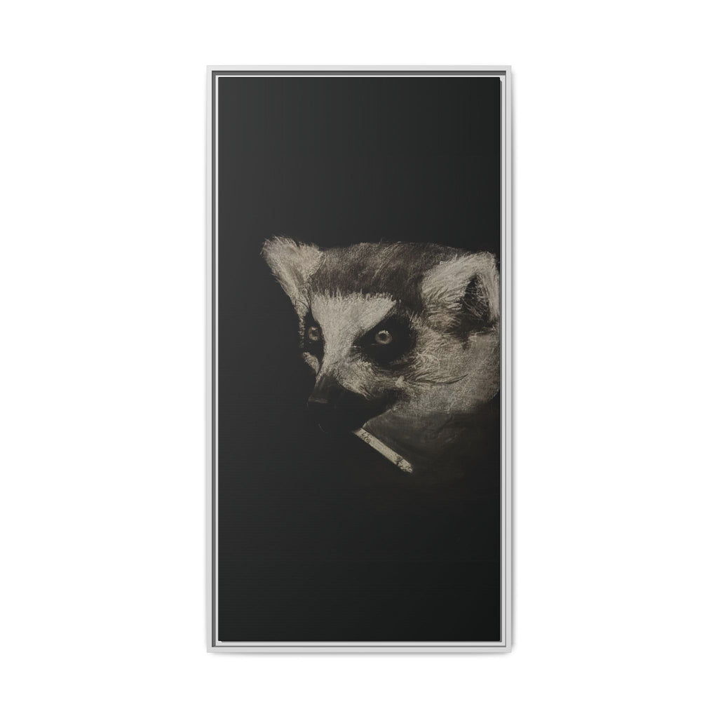 “Lemur” Matte Canvas, Framed (Multi-color)