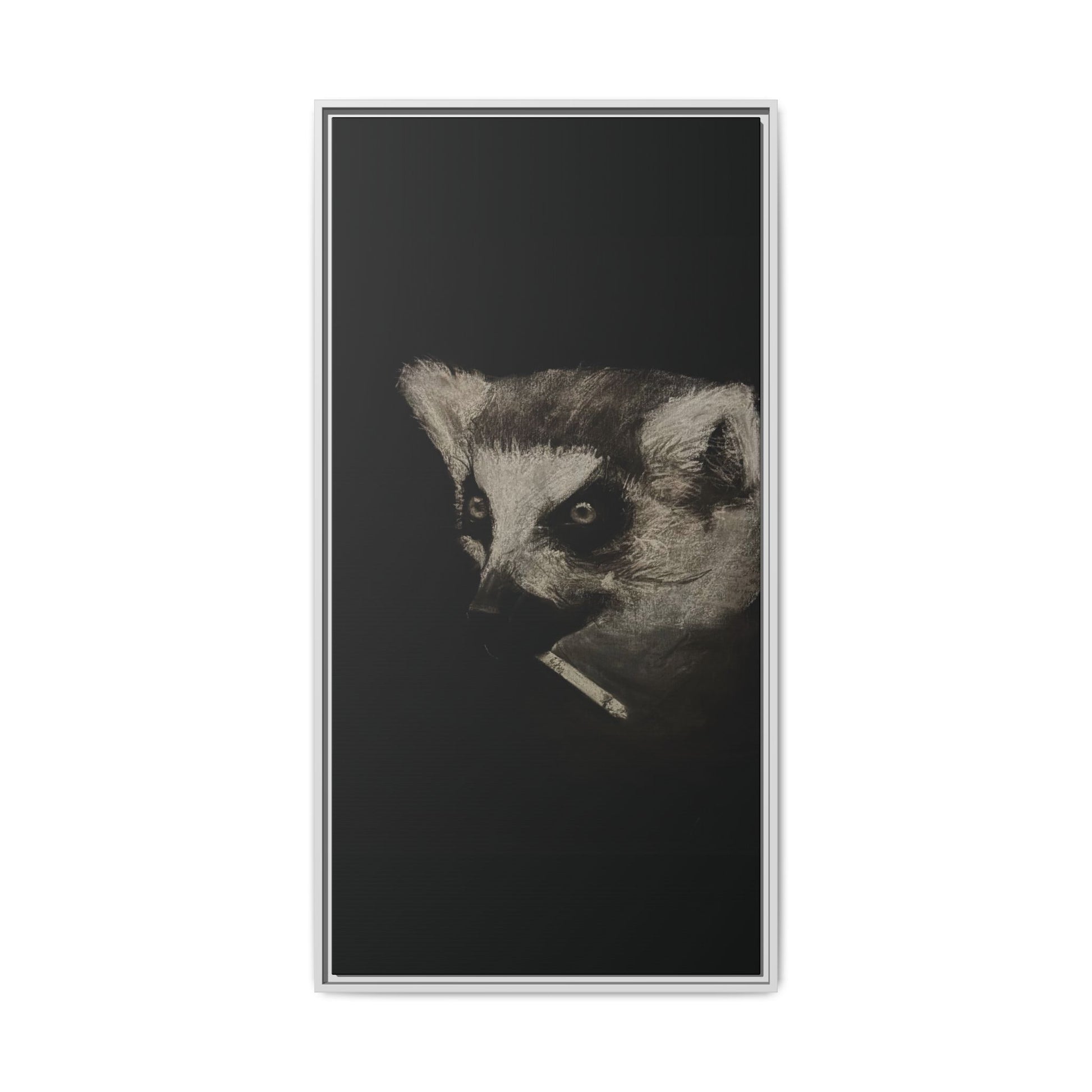 “Lemur” Matte Canvas, Framed (Multi-color)