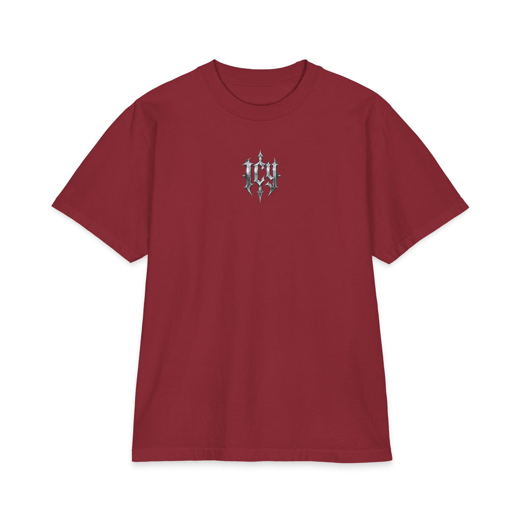 Metallic Spike Logo Short Sleeve Graphic T-Shirt