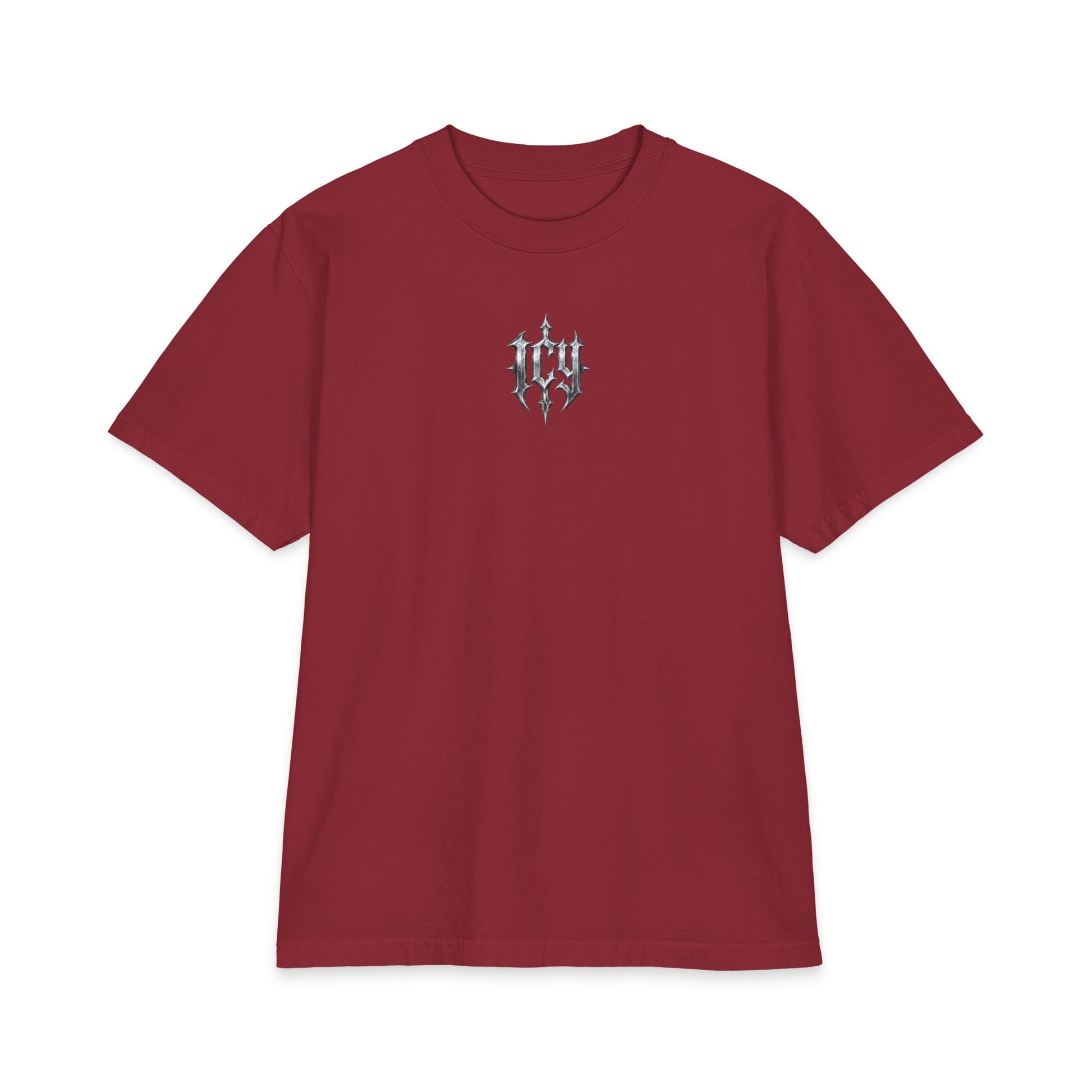 Metallic Spike Logo Short Sleeve Graphic T-Shirt