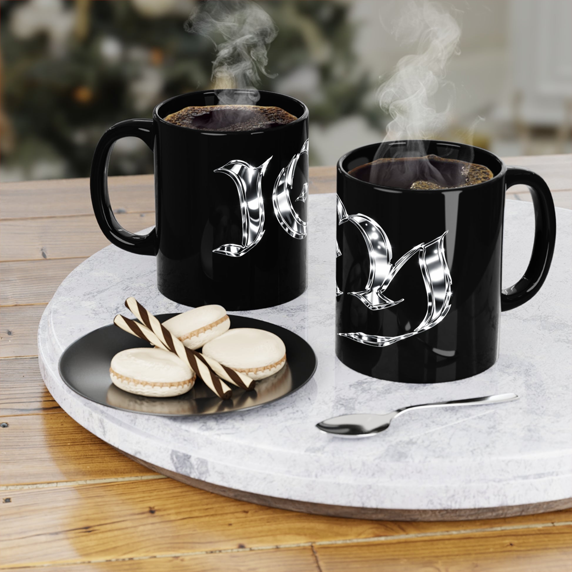 “icy” Black Coffee Mug, 11oz
