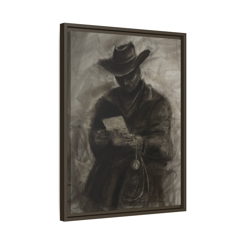 “Cowboy” Matte Canvas, Framed (Multi-color)