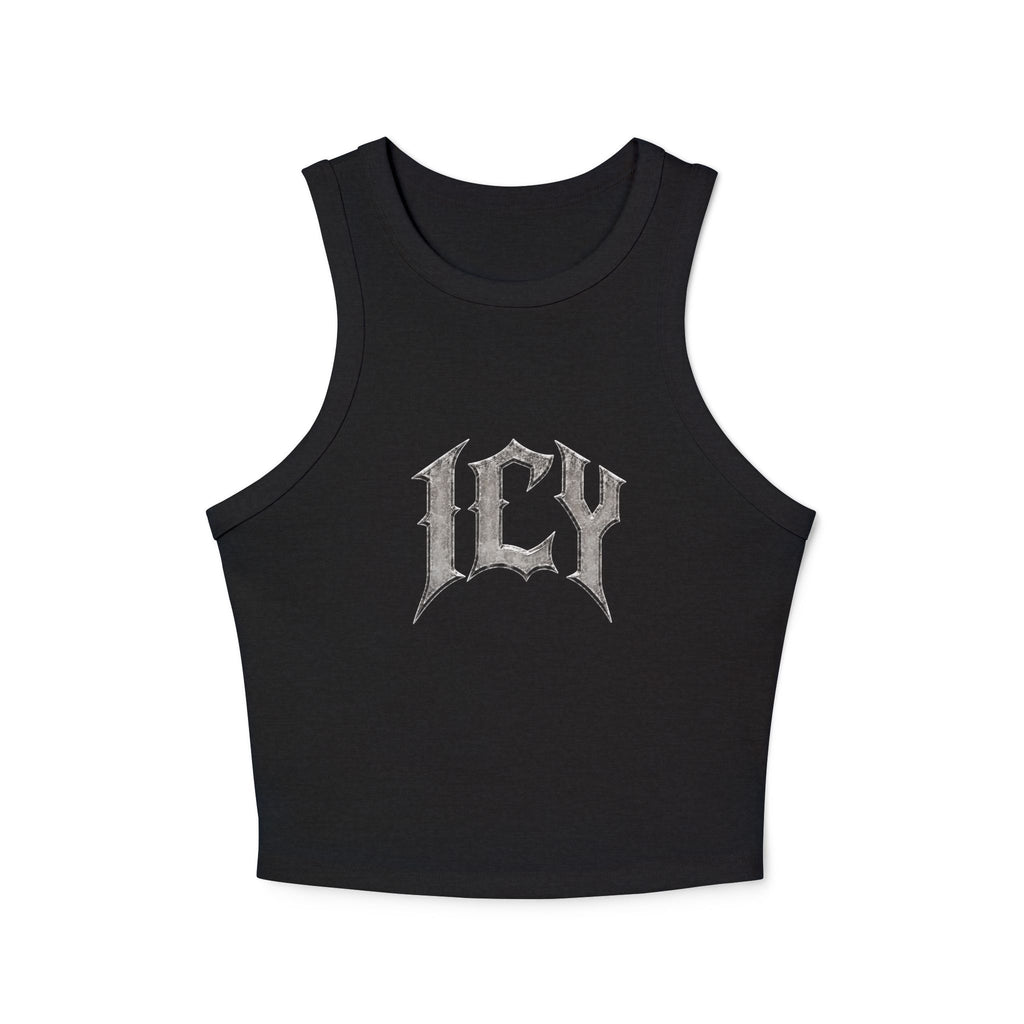Icy Statue Crop Tank Top — Vintage Roman Racer Tank