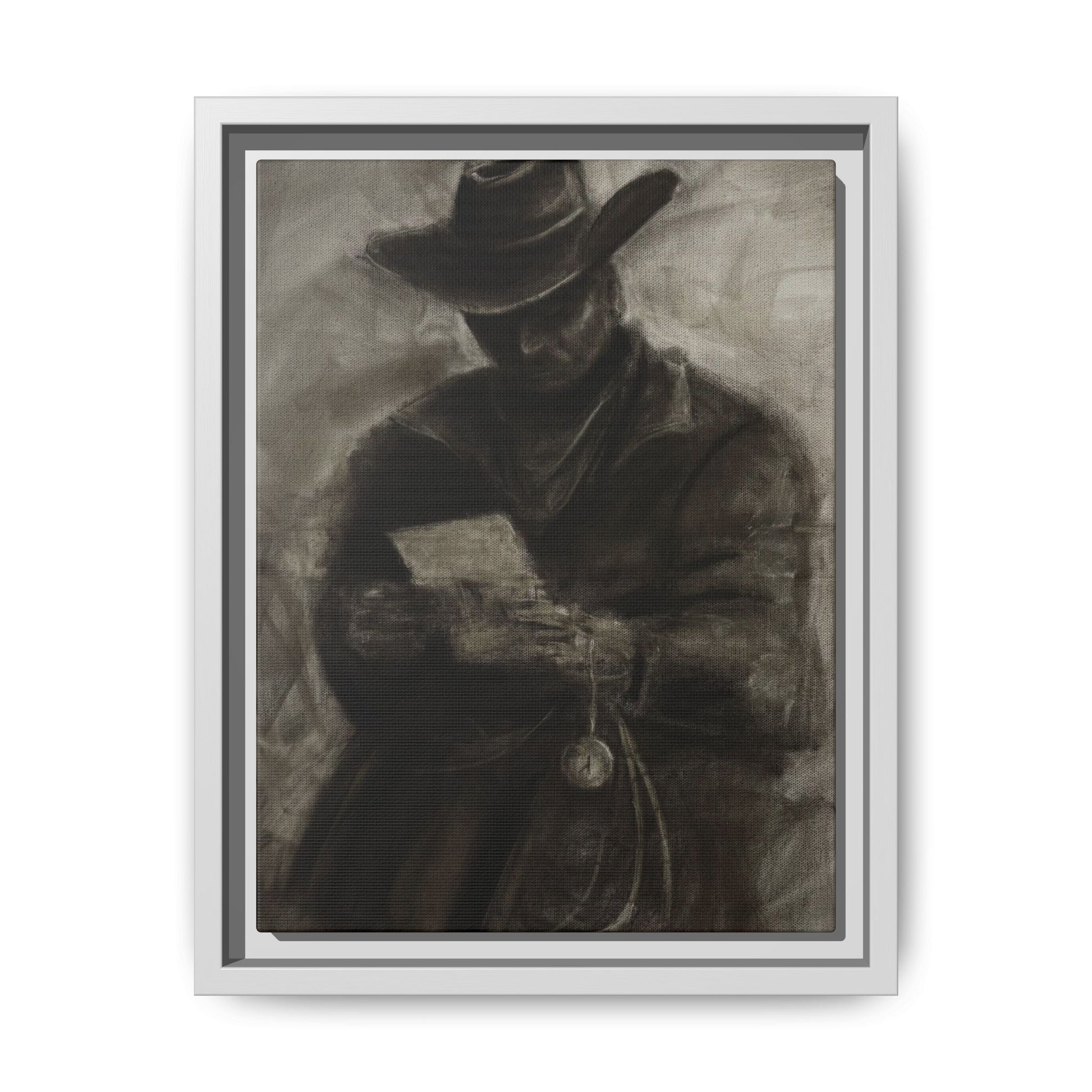 “Cowboy” Matte Canvas, Framed (Multi-color)