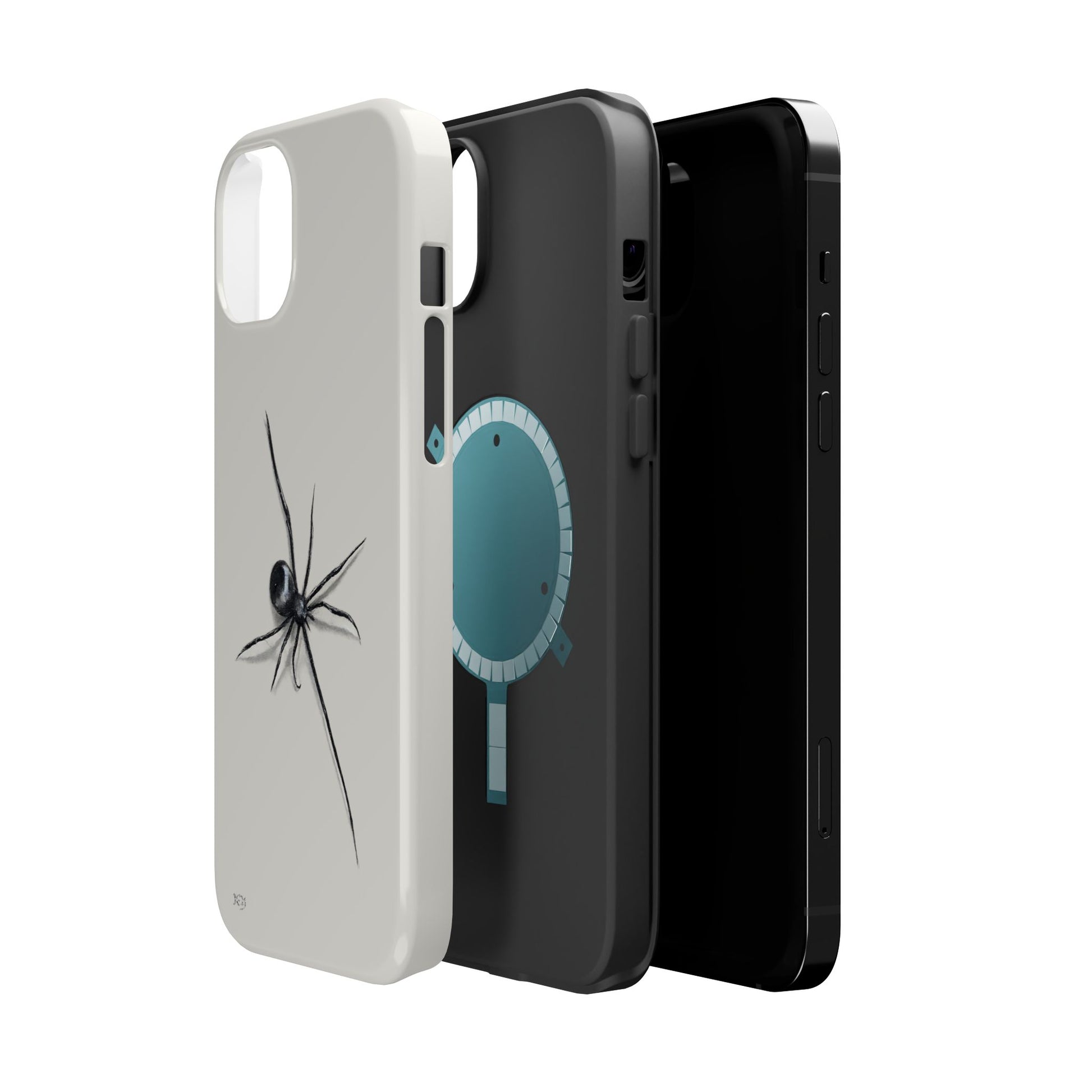 "ICY" Spider Sketch Magnetic Impact-Resistant Phone Case