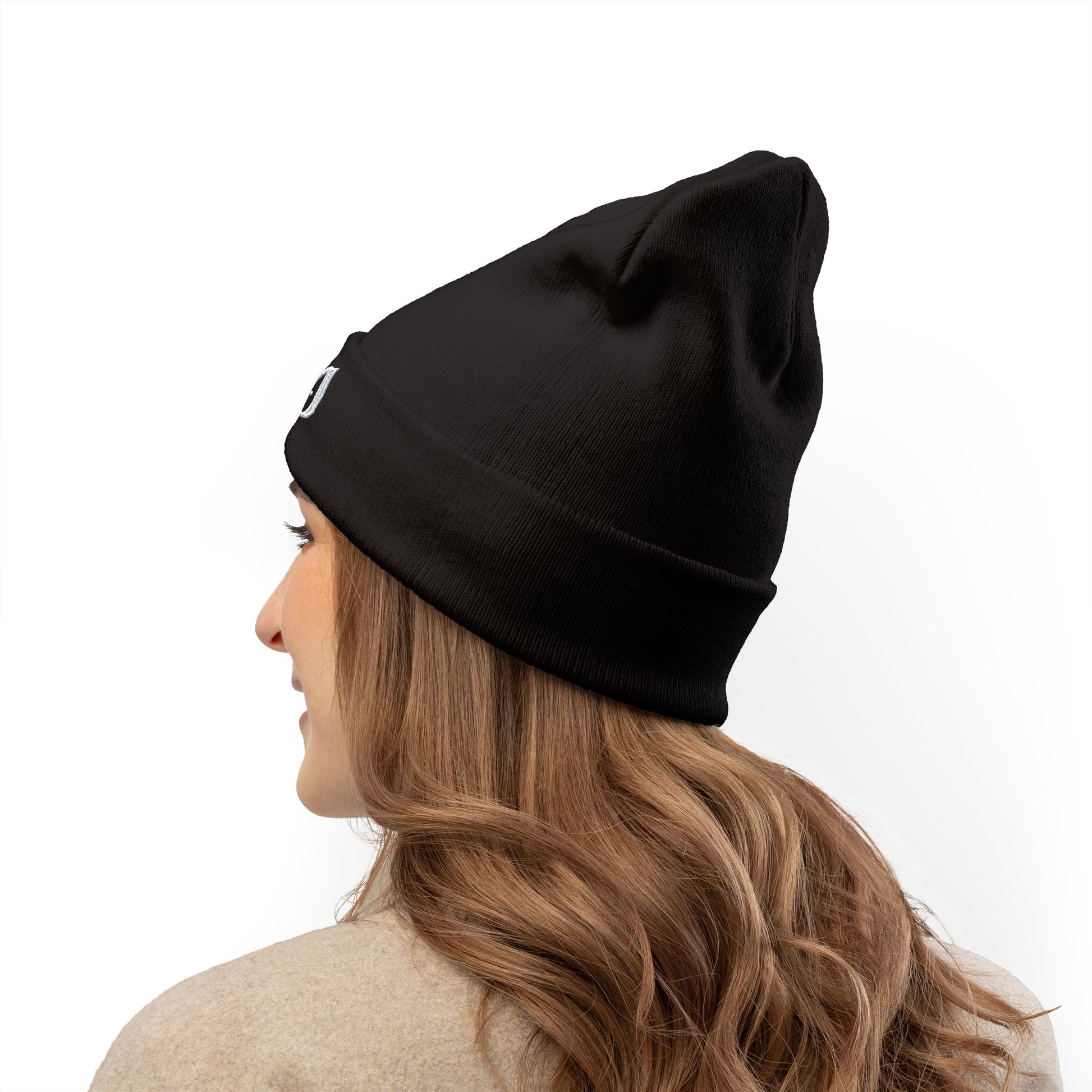 “ICY” Knit Beanie (Embroidery)