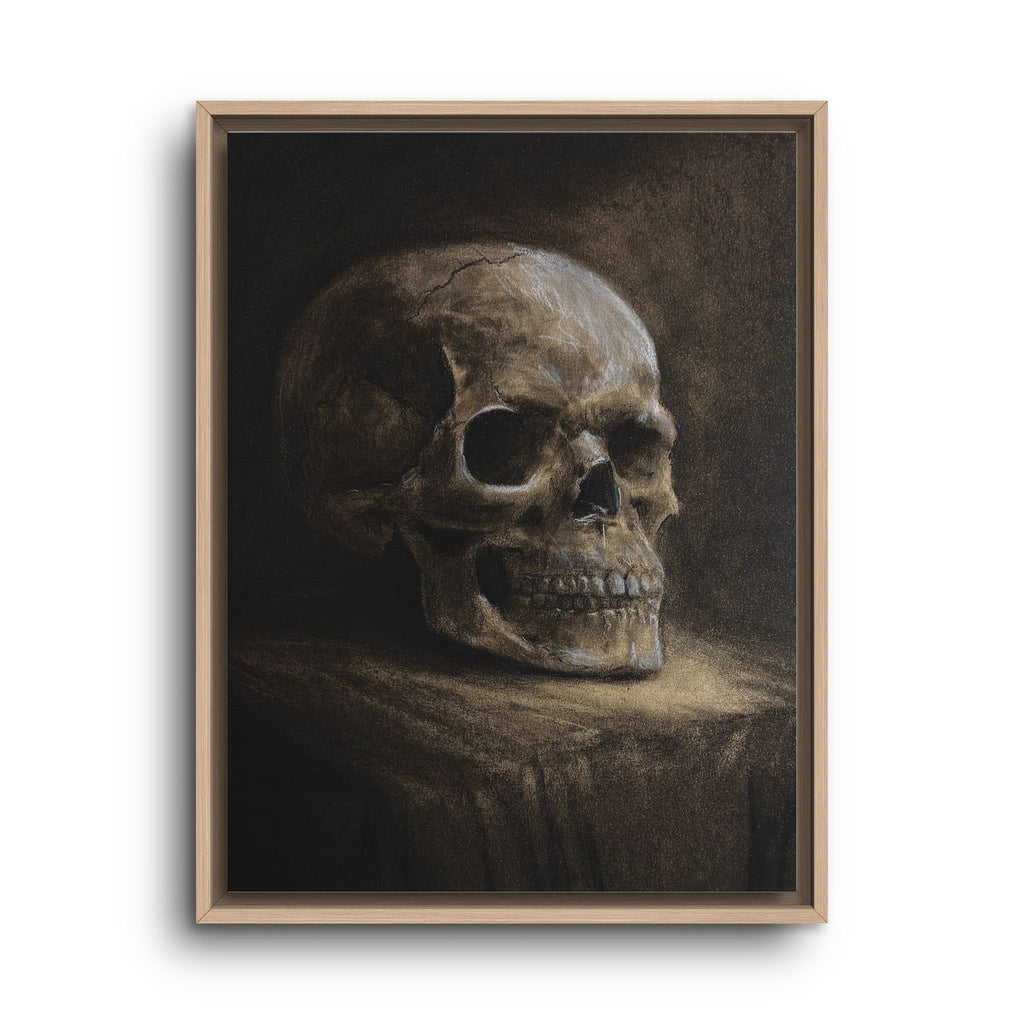 Framed Canvas Skull Portrait Wall Art