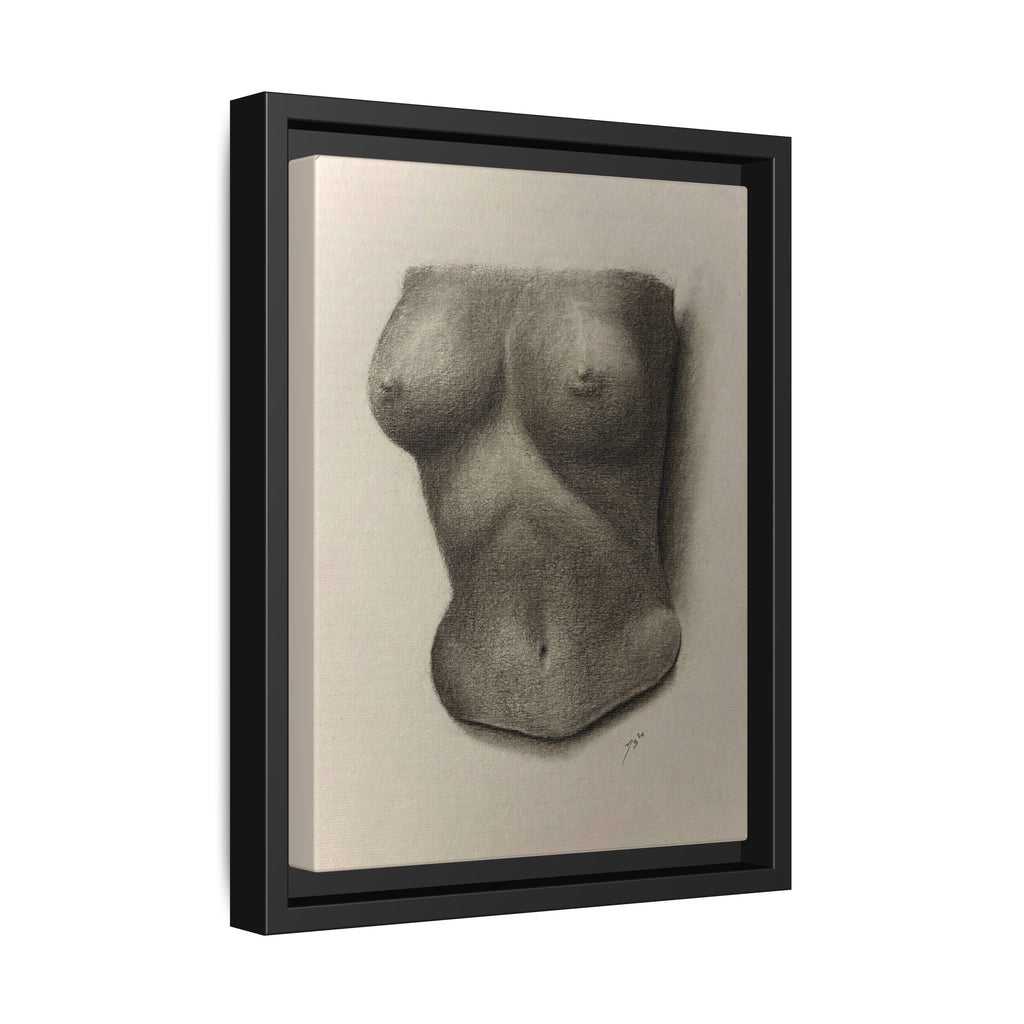 "BODY STUDY NO.4" Matte Canvas, Framed (Multi-color)