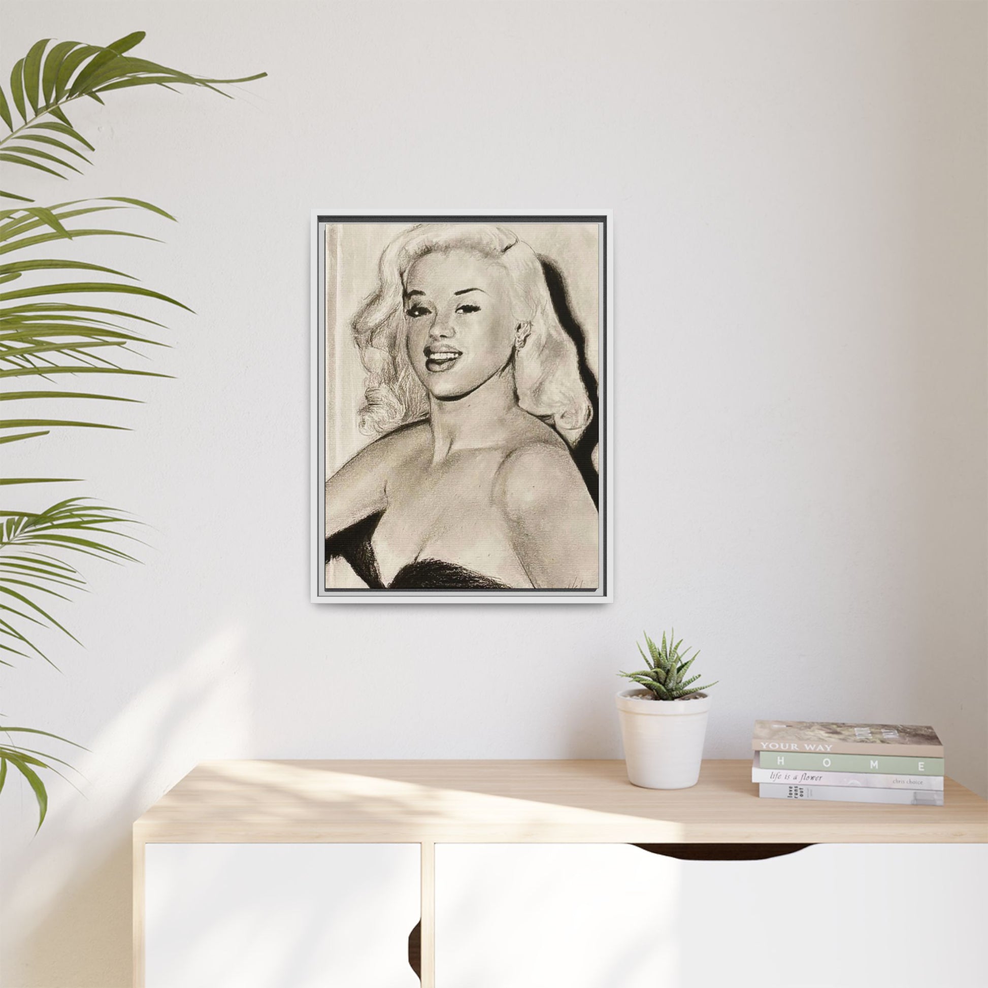 “Diana” Matte Canvas, Framed (Multi-color)
