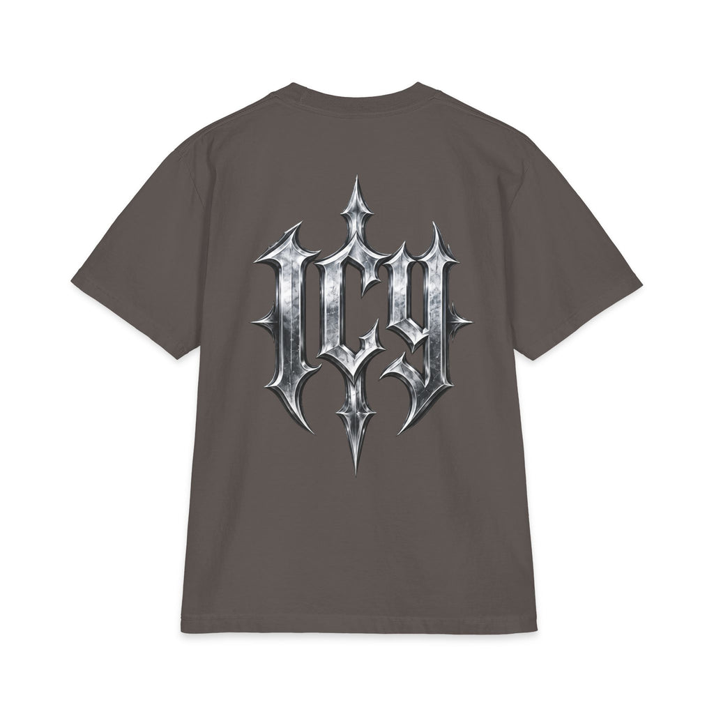 Metallic Spike Logo Short Sleeve Graphic T-Shirt
