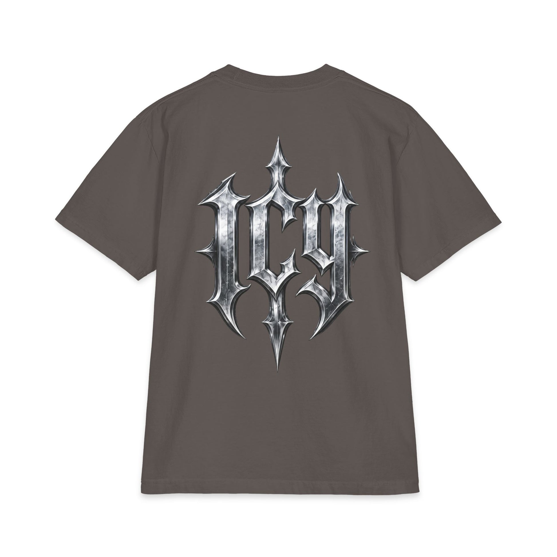 Metallic Spike Logo Short Sleeve Graphic T-Shirt
