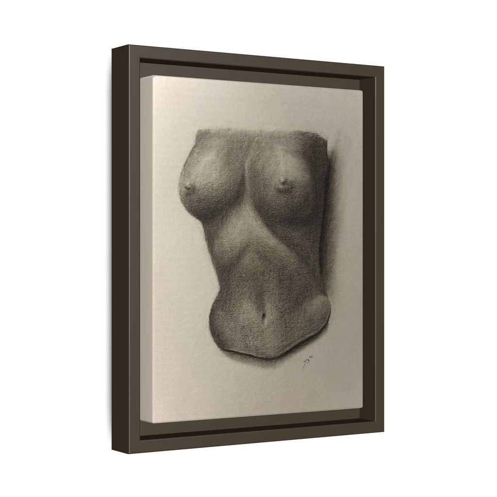 "BODY STUDY NO.4" Matte Canvas, Framed (Multi-color)