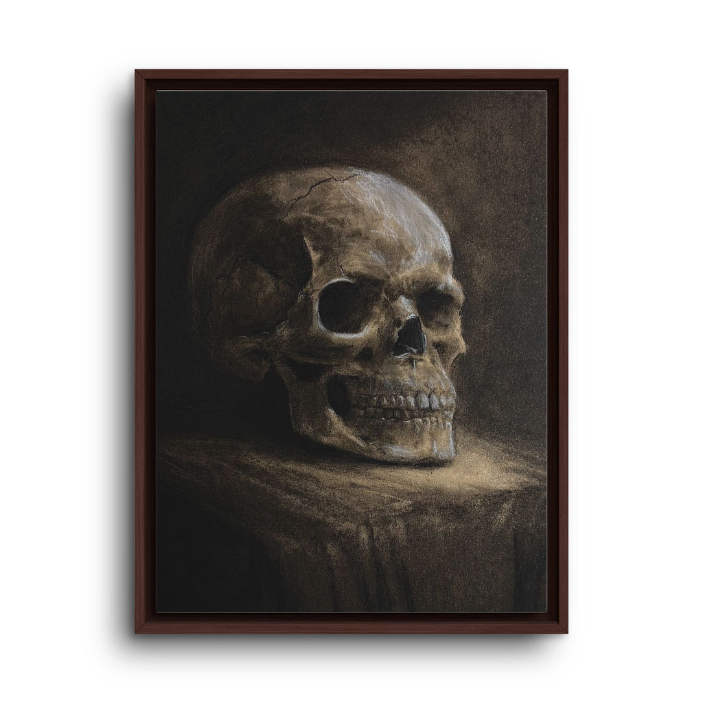 Framed Canvas Skull Portrait Wall Art