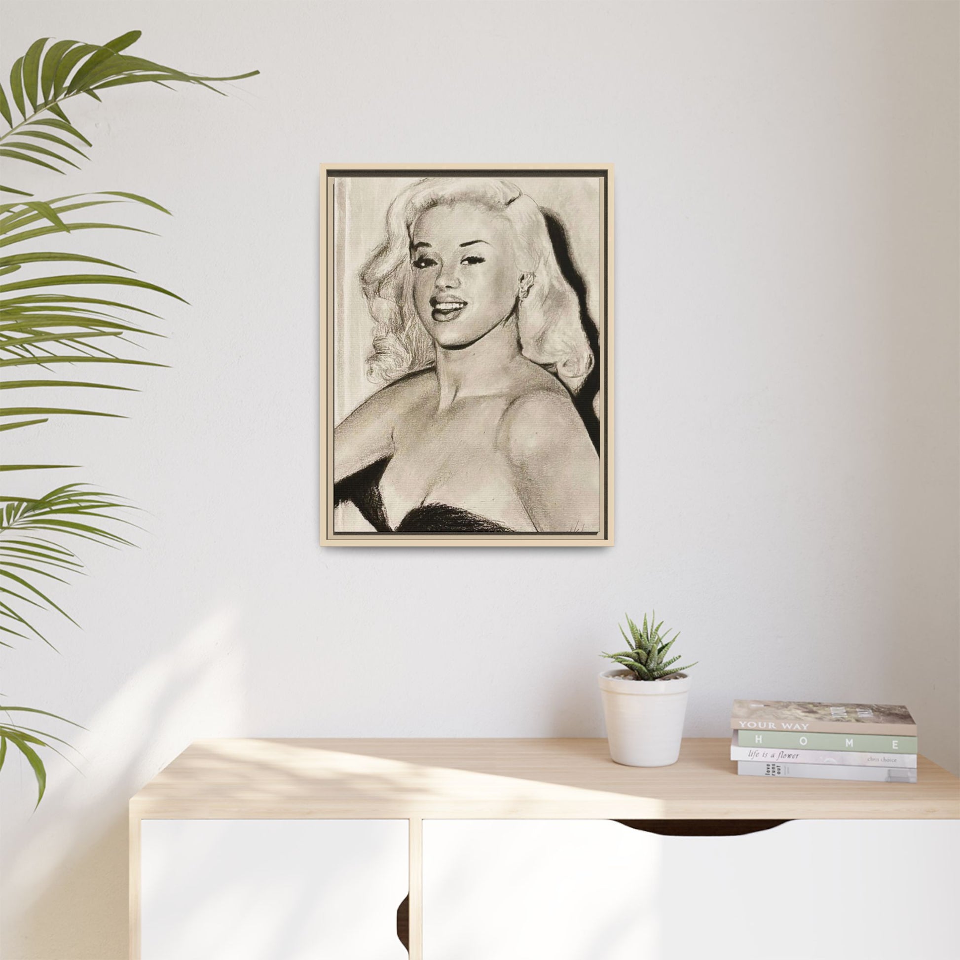 “Diana” Matte Canvas, Framed (Multi-color)