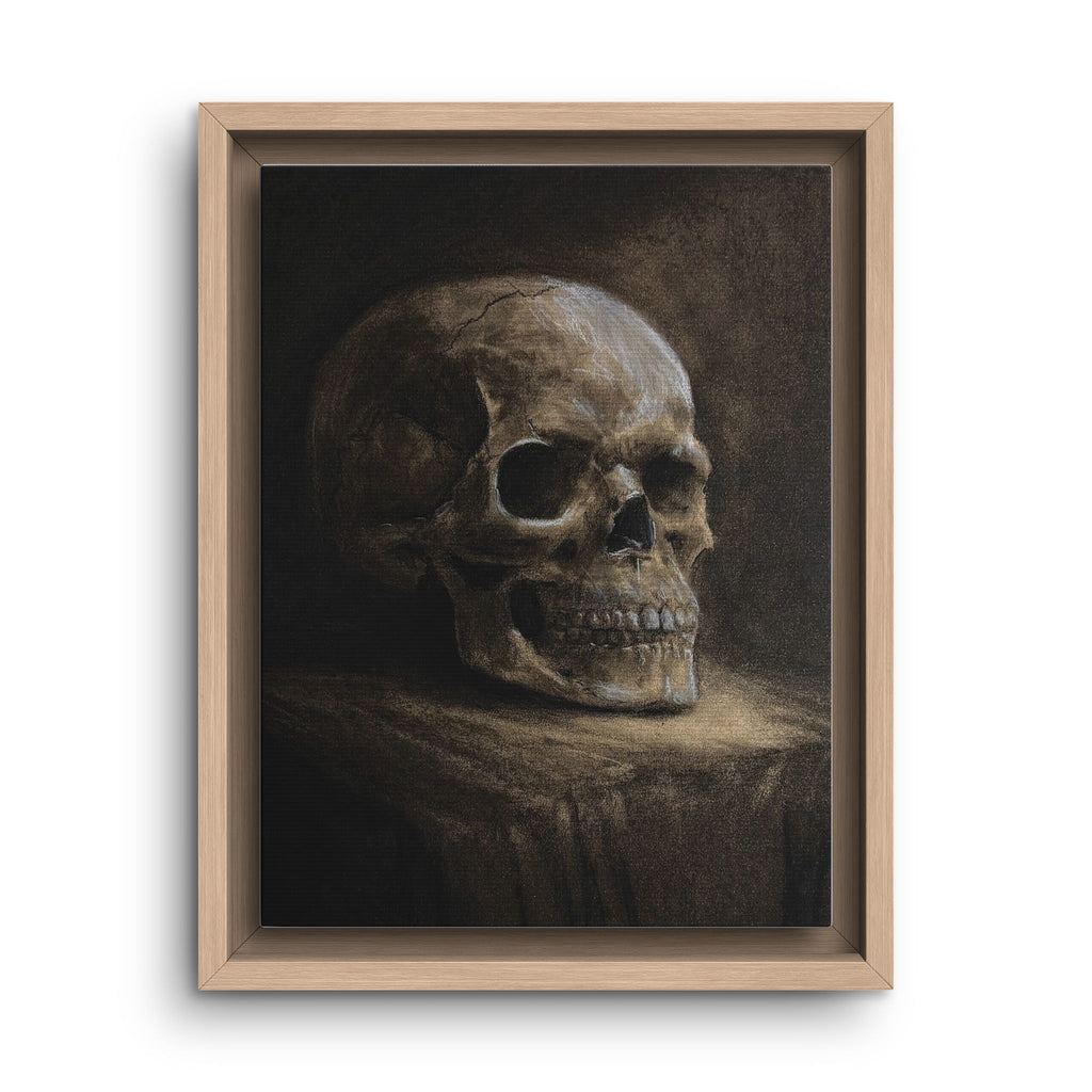 Framed Canvas Skull Portrait Wall Art