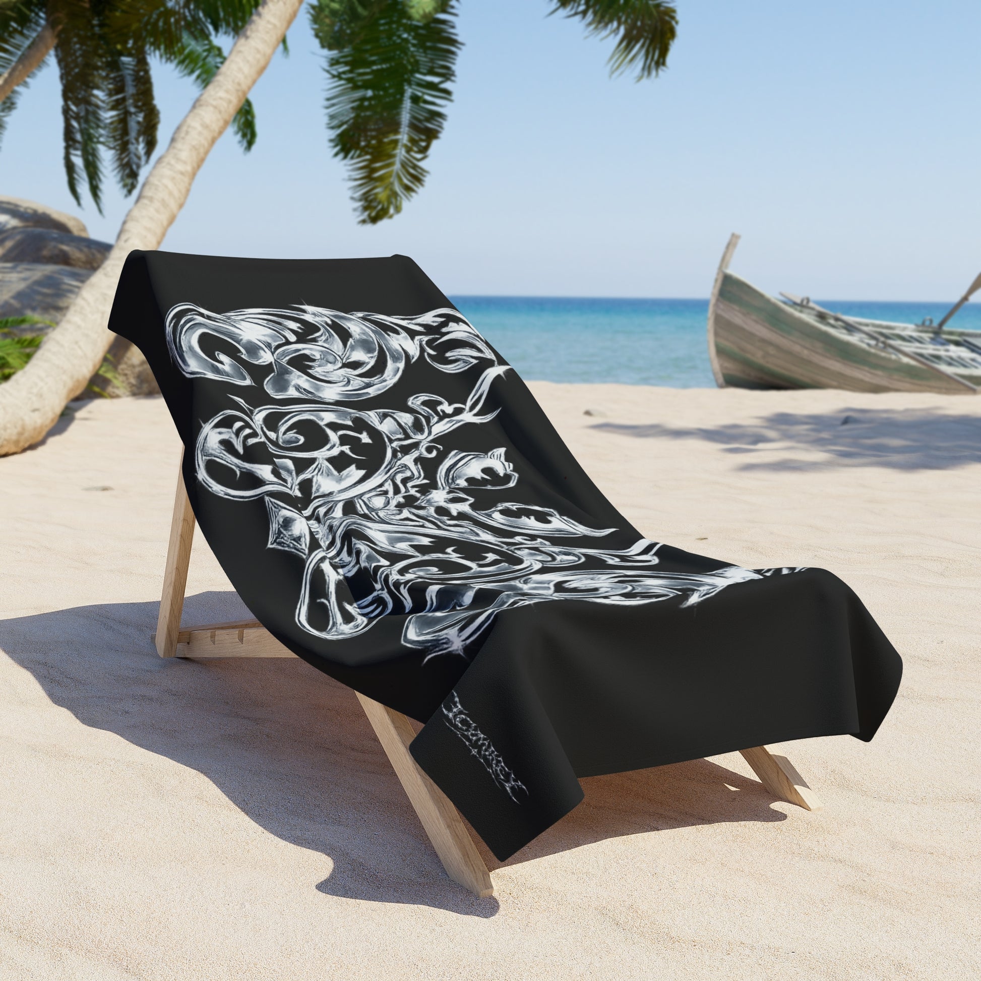 Icy “Neck Tat” Beach Towel