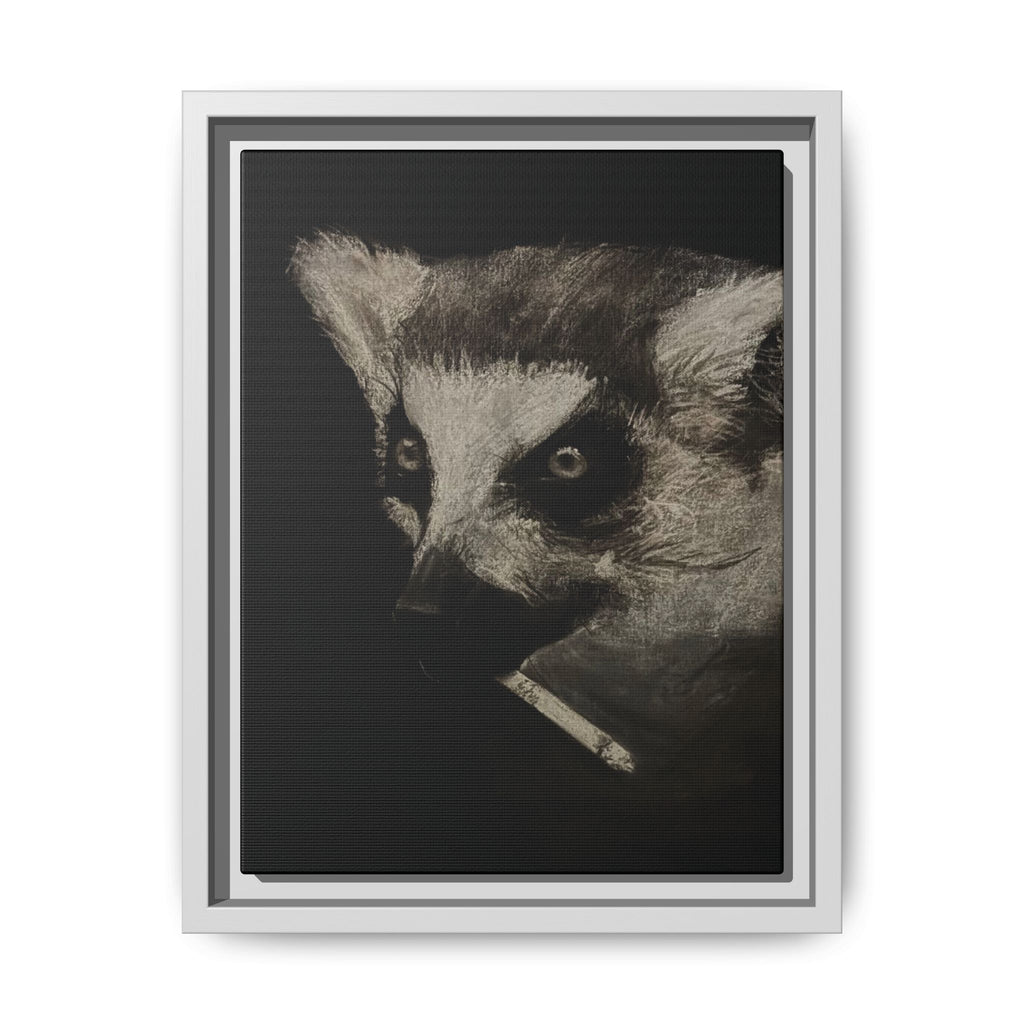 “Lemur” Matte Canvas, Framed (Multi-color)