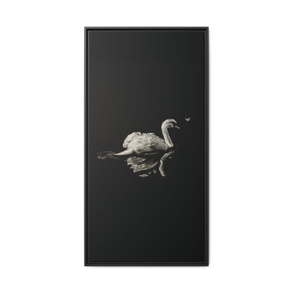 “Swan” Matte Canvas, Framed (Multi-color)
