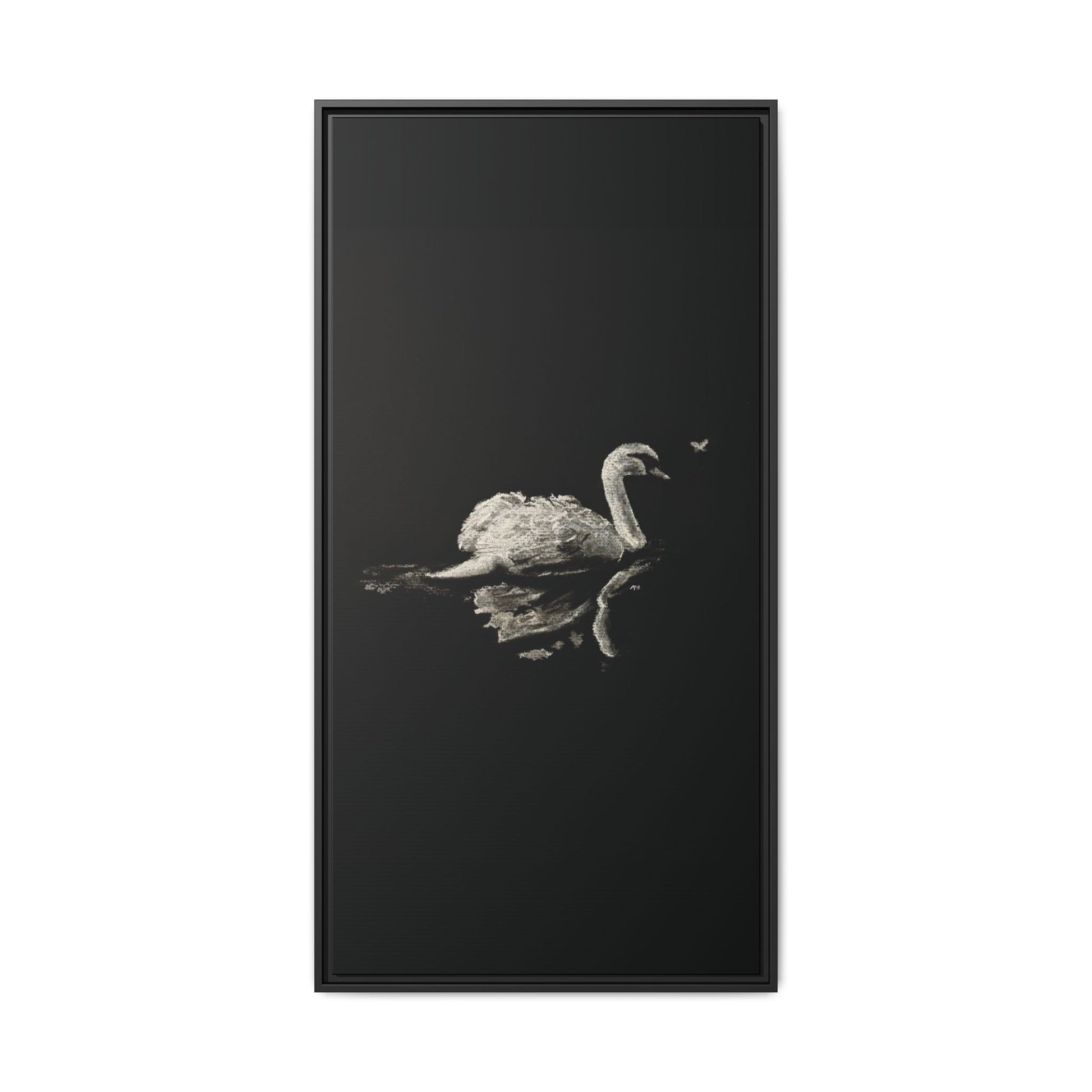 “Swan” Matte Canvas, Framed (Multi-color)
