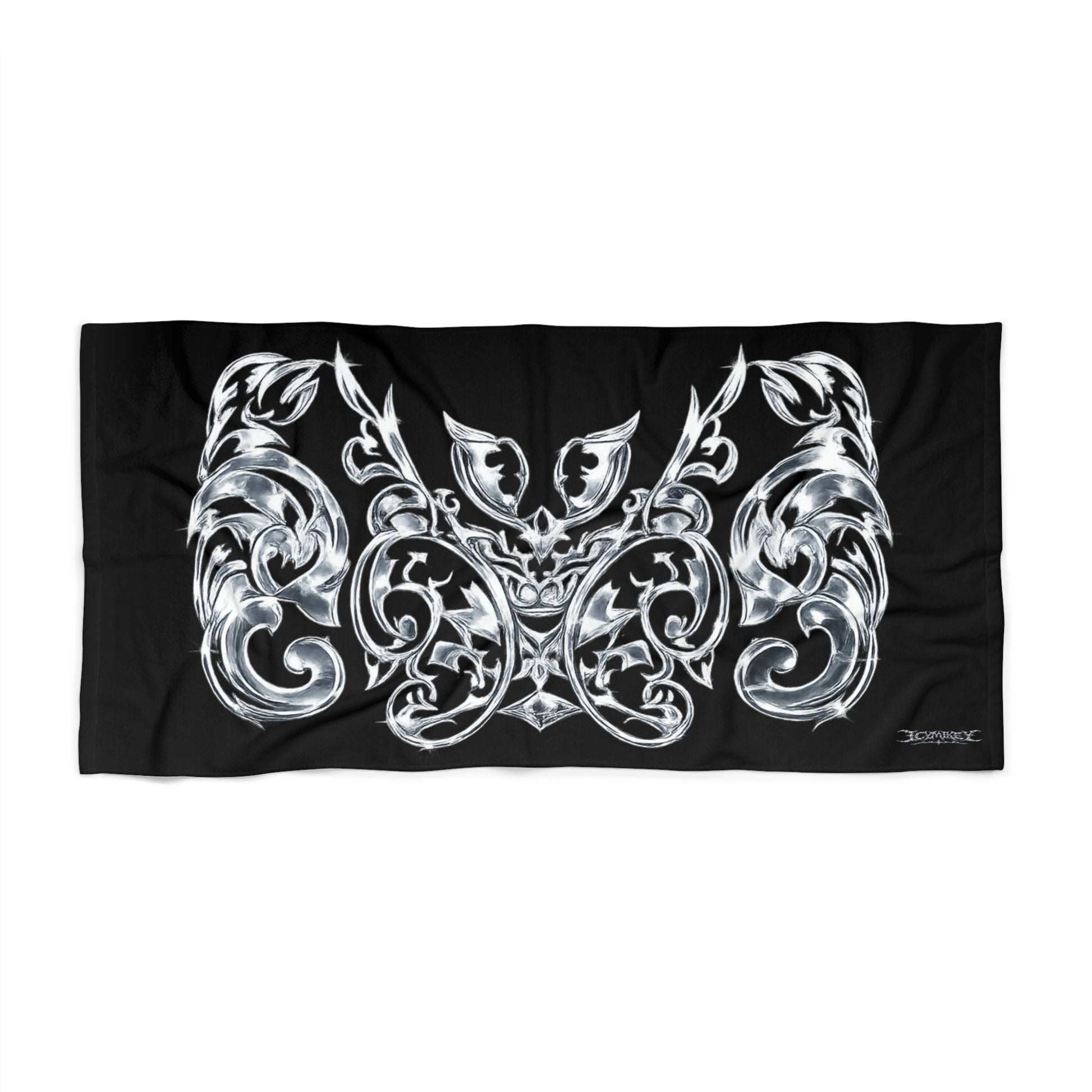 Icy “Neck Tat” Beach Towel