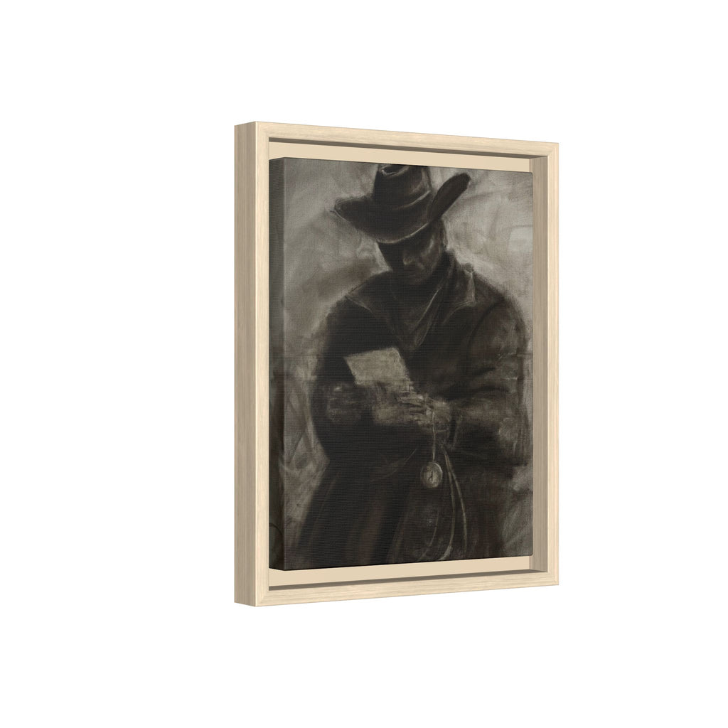 “Cowboy” Matte Canvas, Framed (Multi-color)