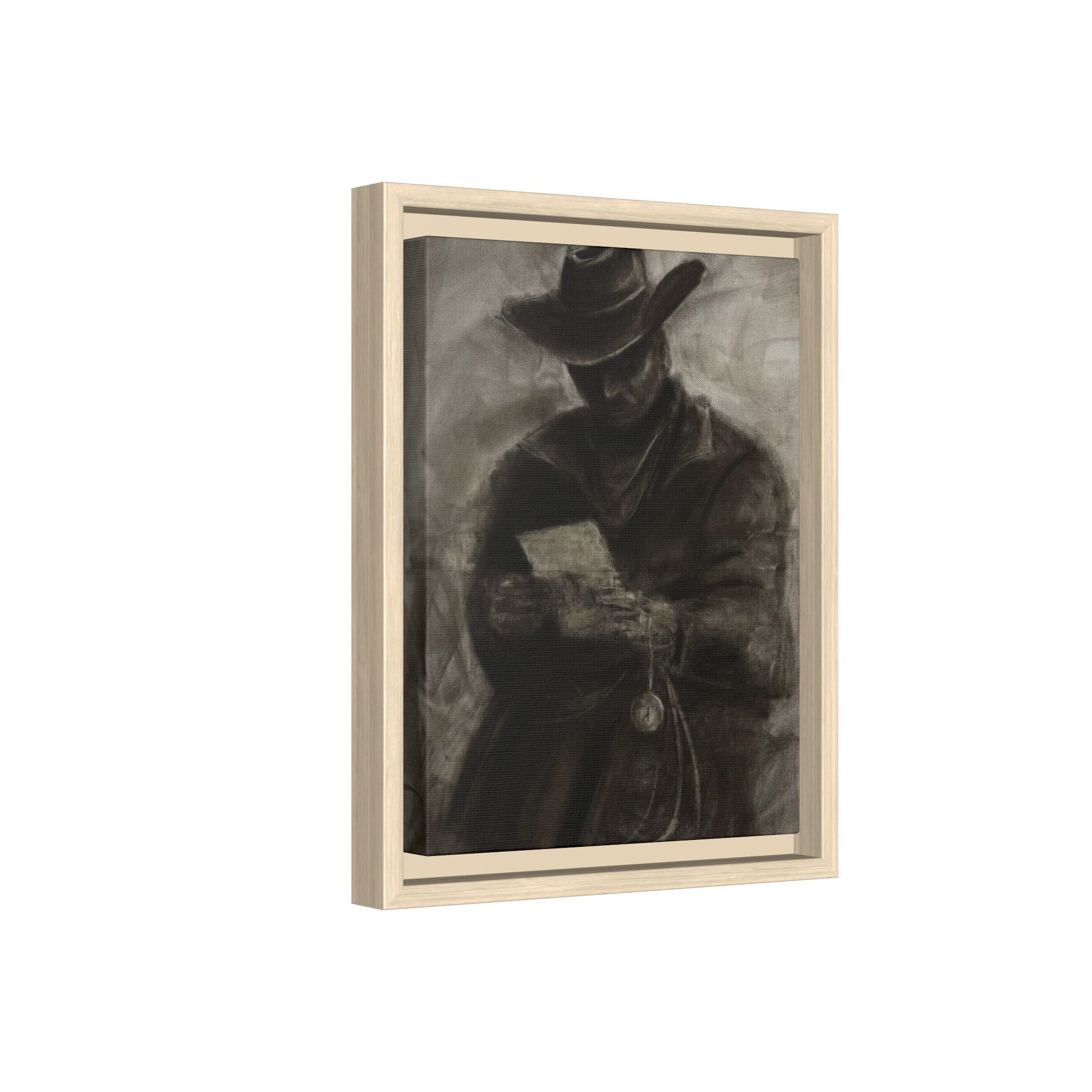 “Cowboy” Matte Canvas, Framed (Multi-color)