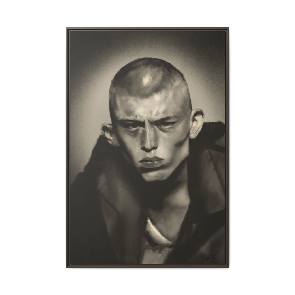 “Buzz Cut” Matte Canvas, Framed (Multi-color)