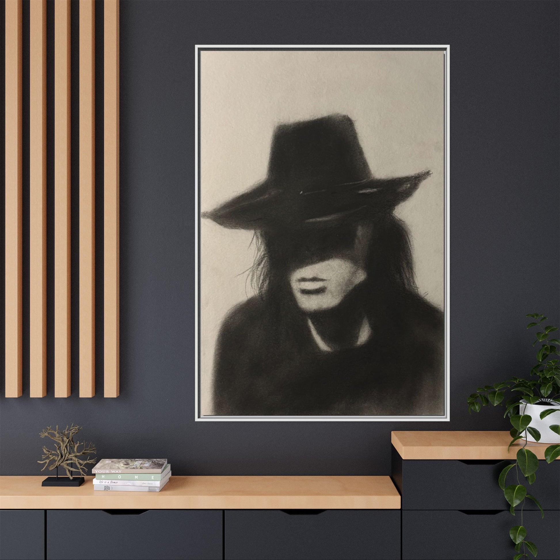 “OUTLAW” Matte Canvas, Framed (Multi-color)