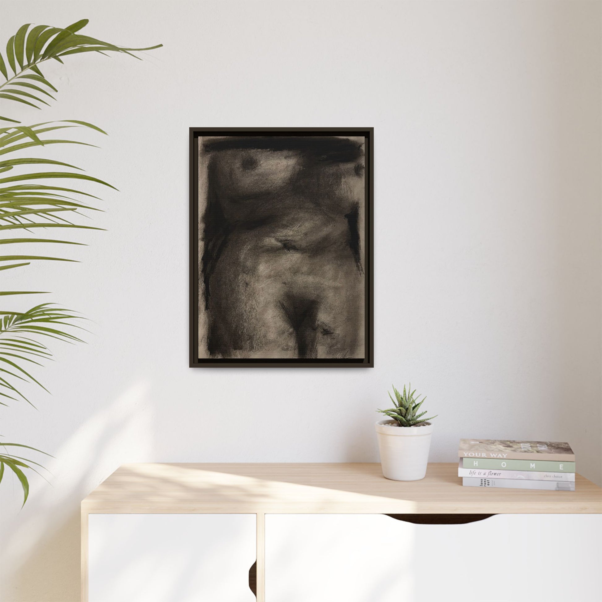 “The Price Of Intuition” Matte Canvas, Framed (Multi-color)