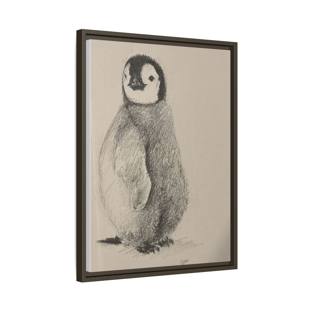 Penguin #4 Matte Canvas, Framed (Multi-color)