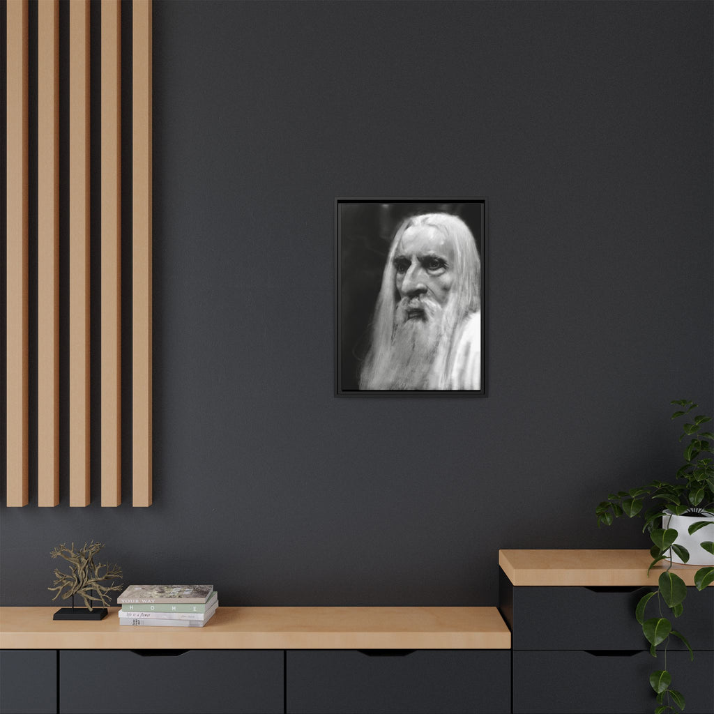 “white wizard” Matte Canvas, Framed (Multi-color)