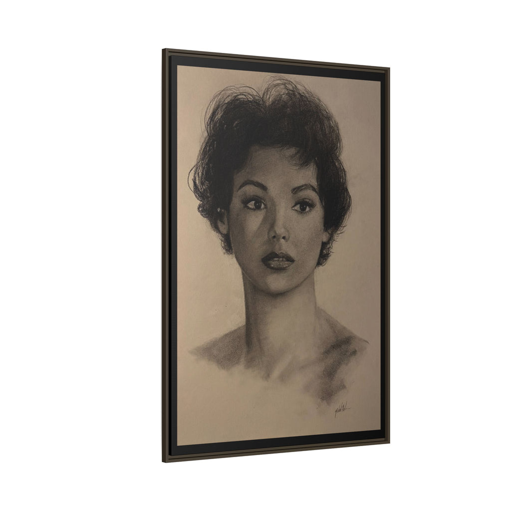 “Still Gaze” Matte Canvas, Framed (Multi-color) PRINT