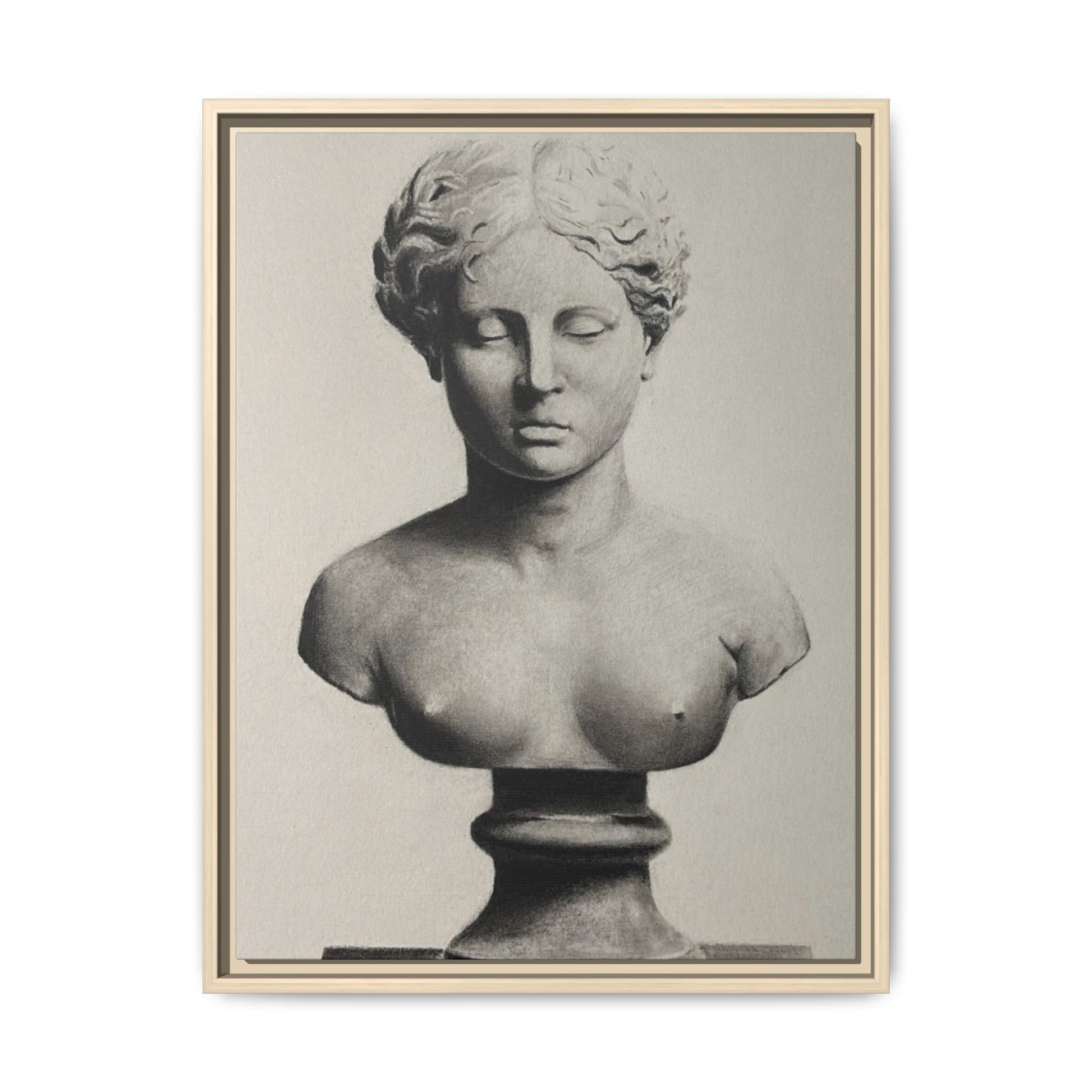 SCULPTURE Matte Canvas, Framed (Multi-color)