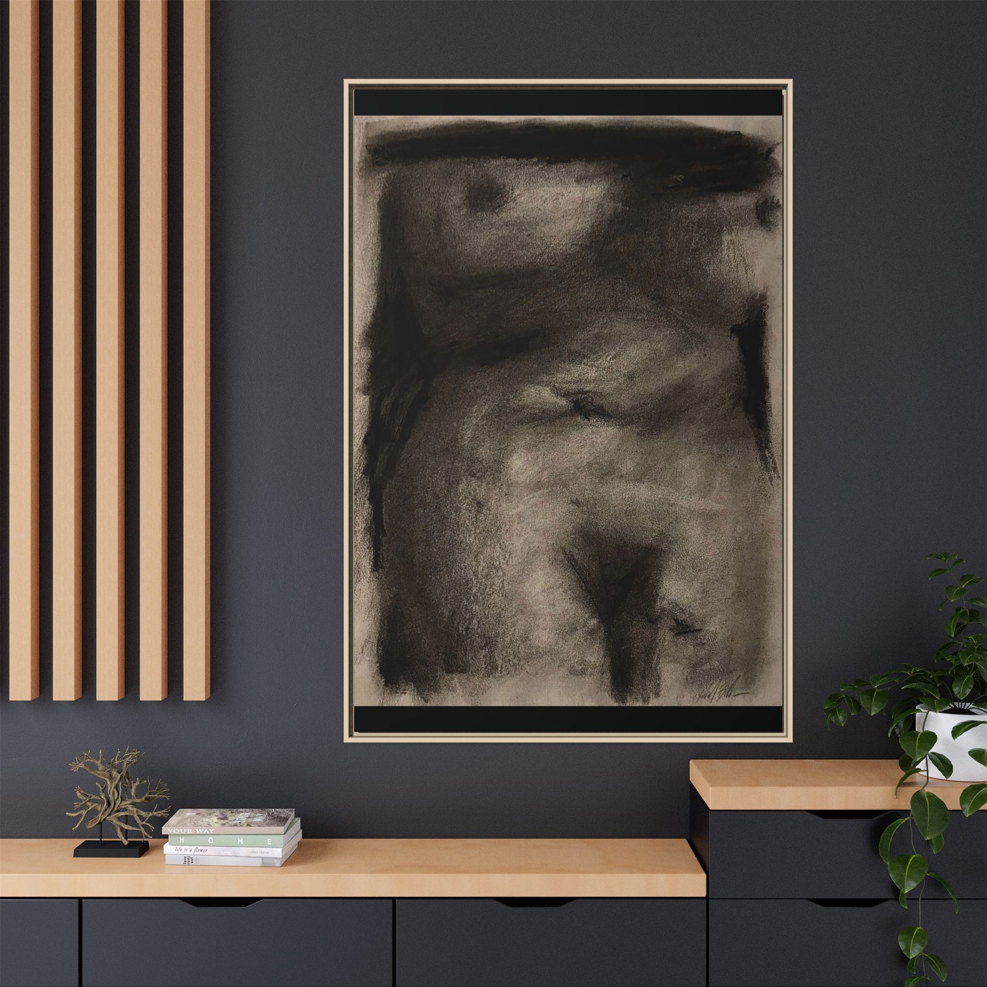“The Price Of Intuition” Matte Canvas, Framed (Multi-color)