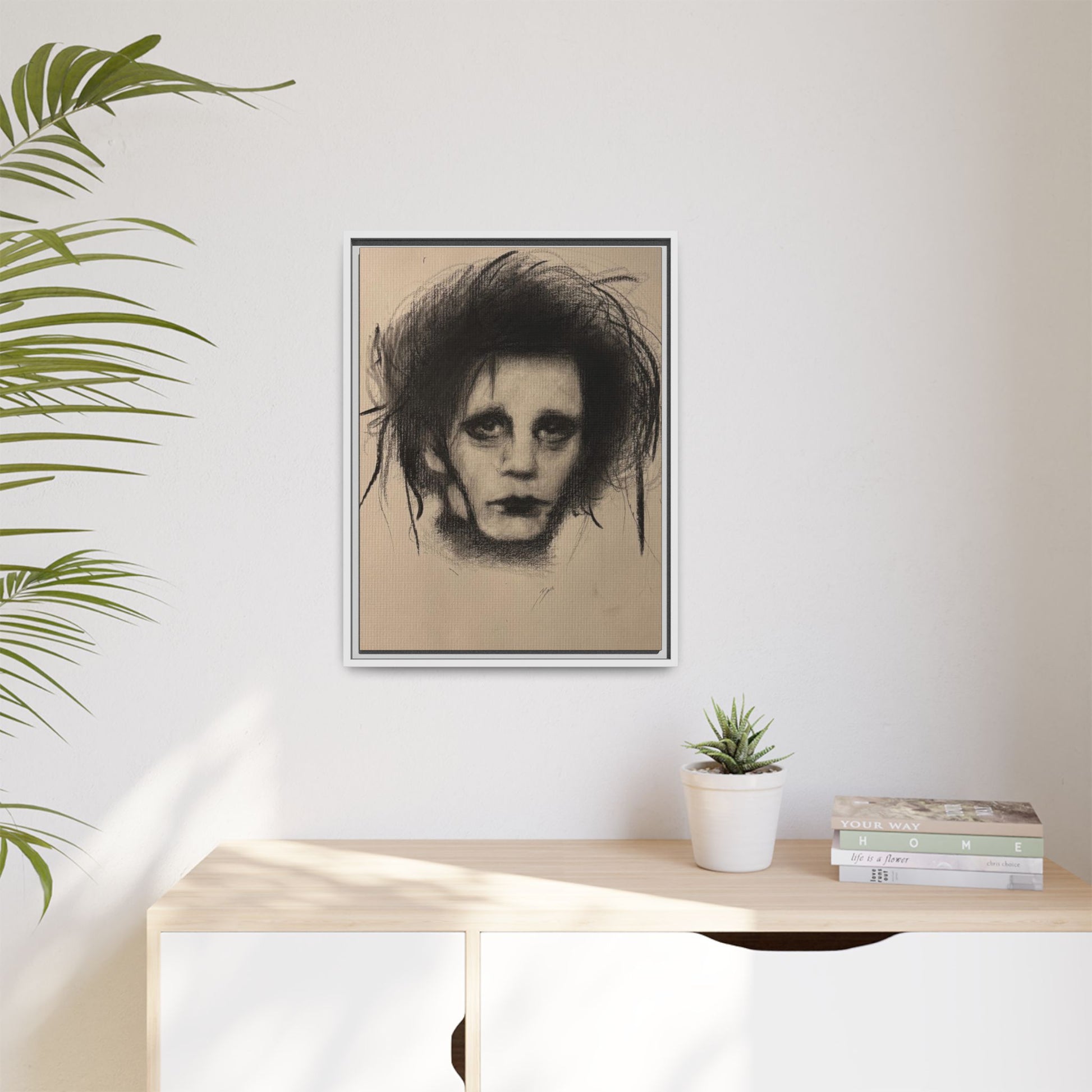 “Edward” Matte Canvas, Framed (Multi-color)